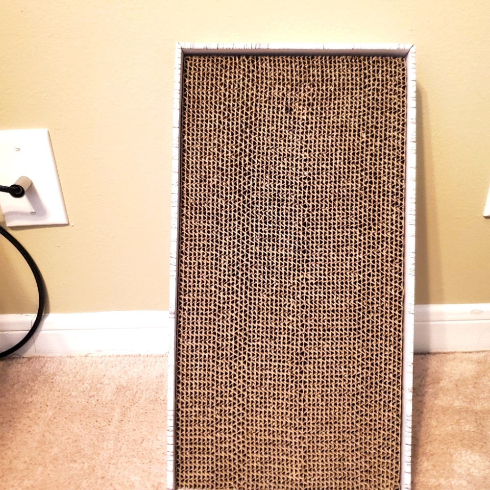 Cardboard cat scratching post
